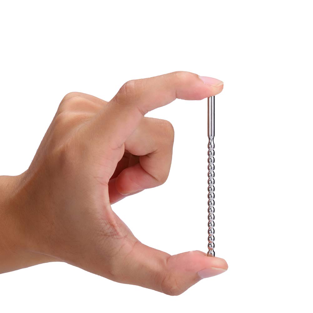 Plug uretrale Perline in acciaio inossidabile Plug dilatatore del pene Sonde uretrali Masturbazione maschile per principianti e professionisti Roluck