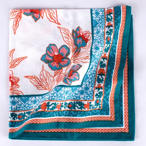 Serviettes de table FINGERCRAFT lot de 12 pièces carrées en coton et lin mélangé - 4