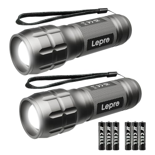 Image of Lepro LED White Light Flashlight, High Lumens Waterproof Adjustable Focus