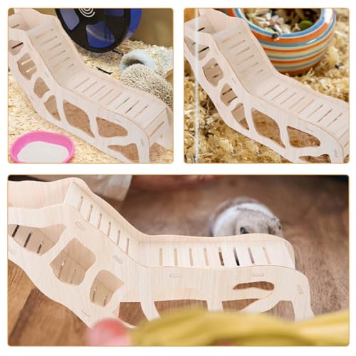 Cachette hamster en bois beige pour optimiser le sommeil - 6