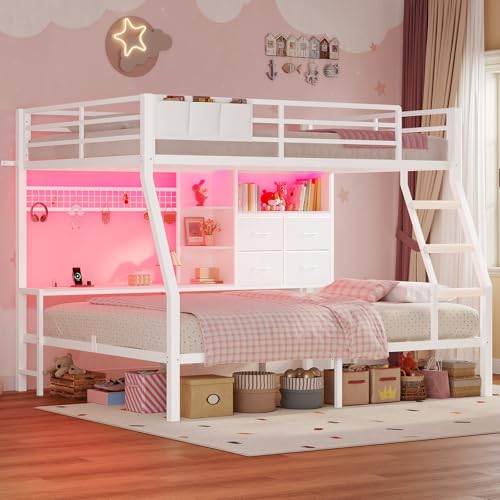 BTHFST Full Over Full Bunk Bed with Storage