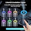Mcbazel Essential Oil Diffuser for Car, Diffuser for Essential Oils Air Freshener Aromatherapy Diffuser 100ml with 7 Color Lights&Auto-Off Function,USB Portable-Dark Gray #5