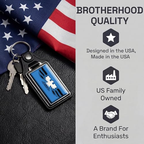 Image of Brotherhood Car Key Chain for Trans Am Firebird - Classic Models Keychain for Men and Women Gift Key Ring