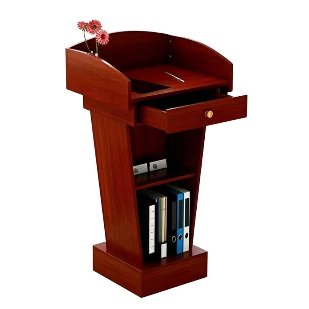 HGTRH Podium Stand, Podium Lecturns and Podiums Lecterns & Podiums Wooden Podium Lectern Podium Stand With drawers A
