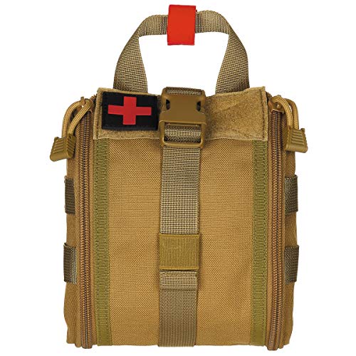 MFH First Aid Bag Molle Small (Coyote Tan/16 x 18 x 8 cm)