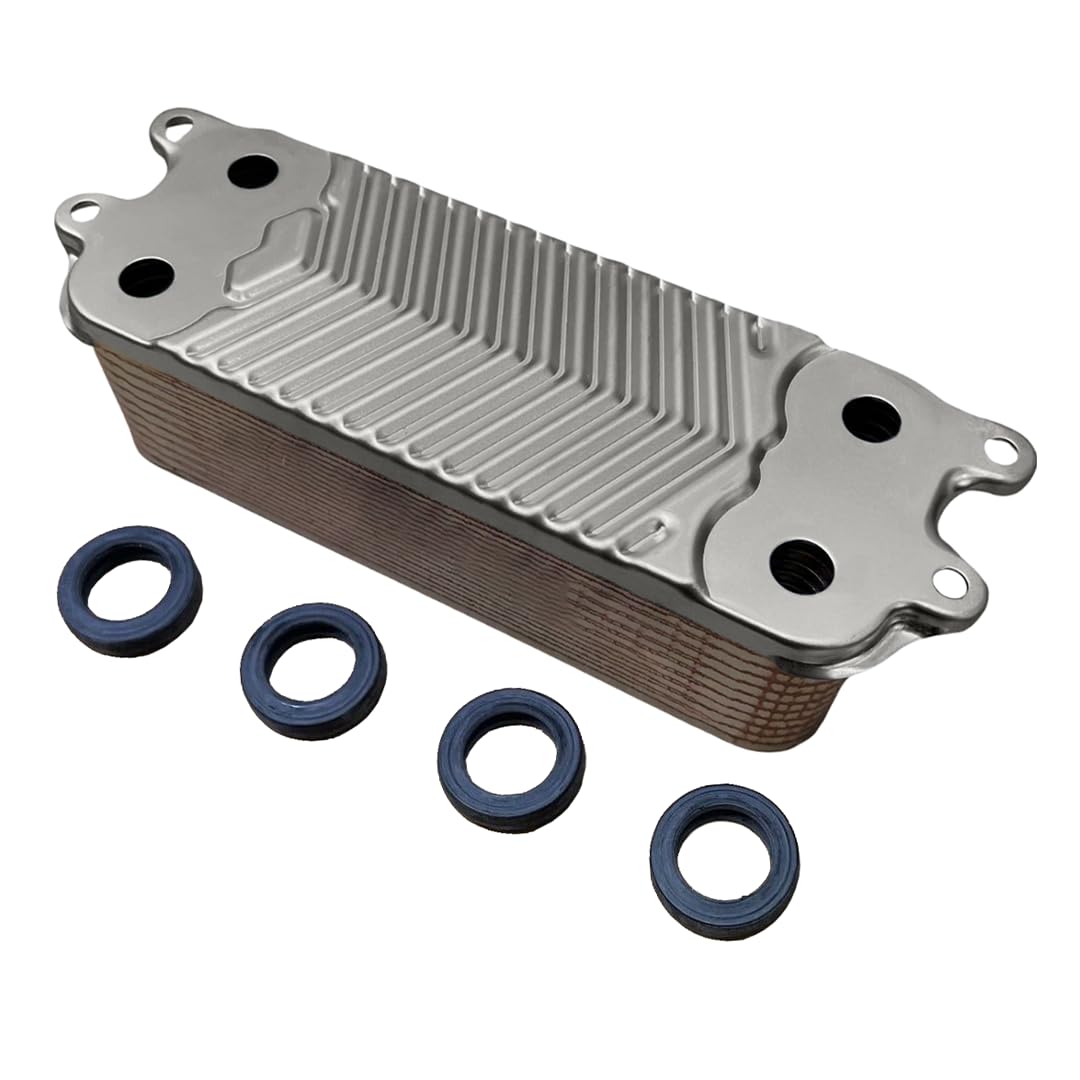 Aspares Scambiatore di calore a piastre 178973 per Vaillant EcoTec Plus 824, 831, 837