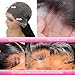 Bworto Pixie Cut Short Bob Frontal Wigs Human Hair Pre Plucked Deep Wave 13x4 Hd Lace Front Curly Wigs for Black Wome Natural Black Wig 6 Inch