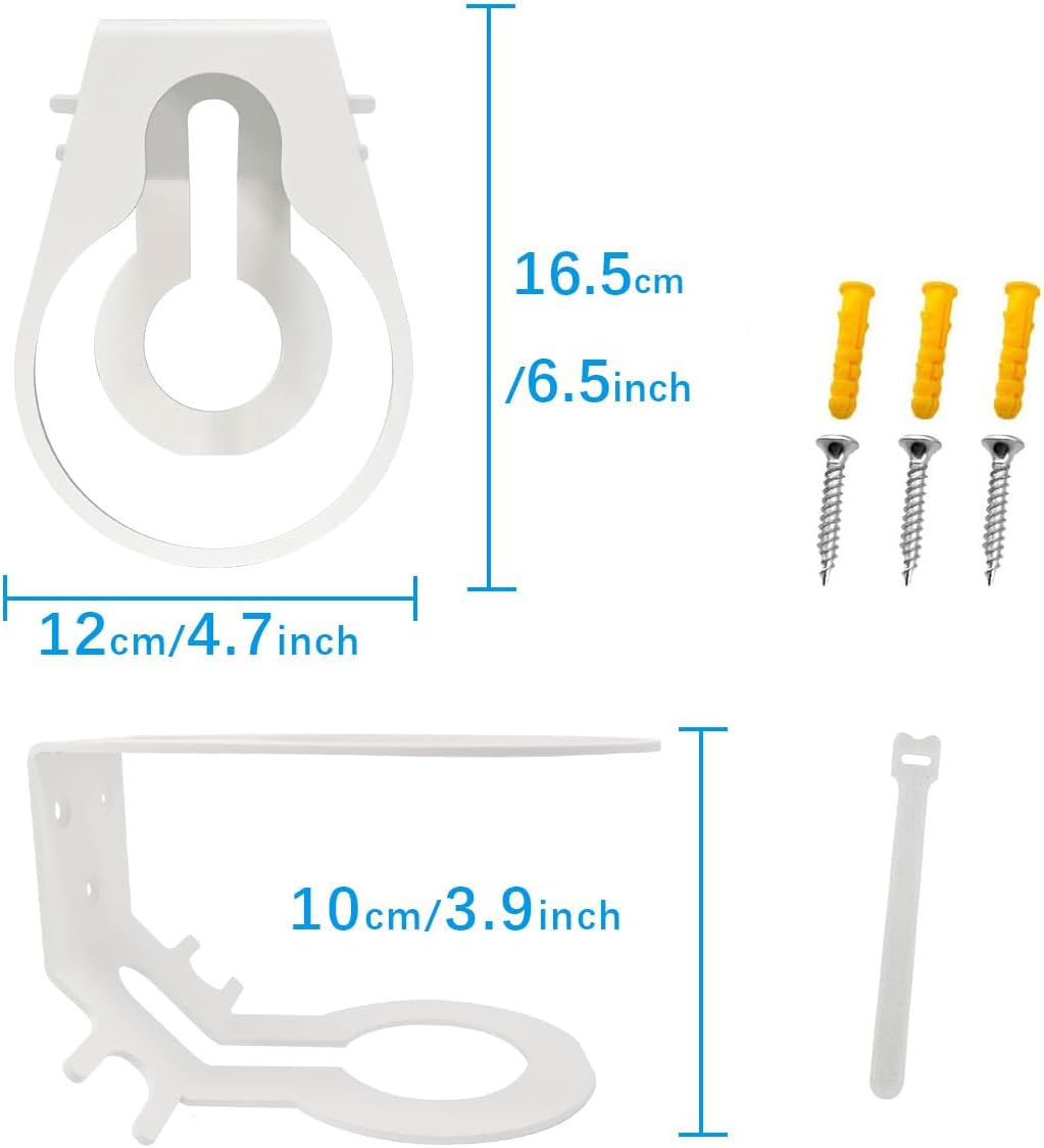 ALLICAVER 2 Pack Metal Wall Mount Bracket Compatible with Deco WiFi 7 – Fits BE63/ BE65/BE10000/BE11000 Mesh Wi-Fi 7 System – Space-Saving Holder for Whole Home Mesh System