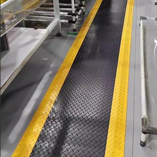 Cushioned Anti-Fatigue Floor Mat for Kitchen, Office & Garage - Ergonomic Rubber Mat, Easy to Clean, Anti-Static, Non-Slip, 23.6"x17.7", Comfort & Safety Solution