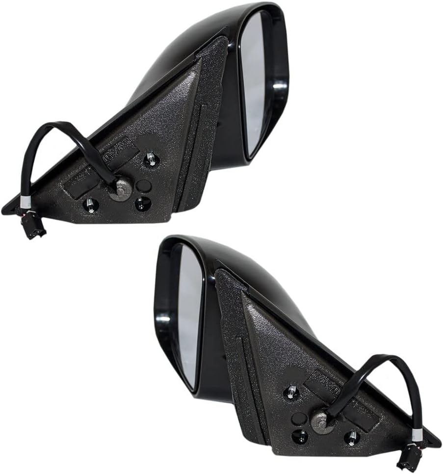 Brock Replacement Driver and Passenger Set Power Side Door Mirrors Compatible with 1997-2003 Grand Prix 10312053 10312052
