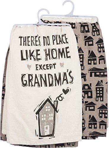 Dish Towel Set - There's No Place Like Home Except Grandma's