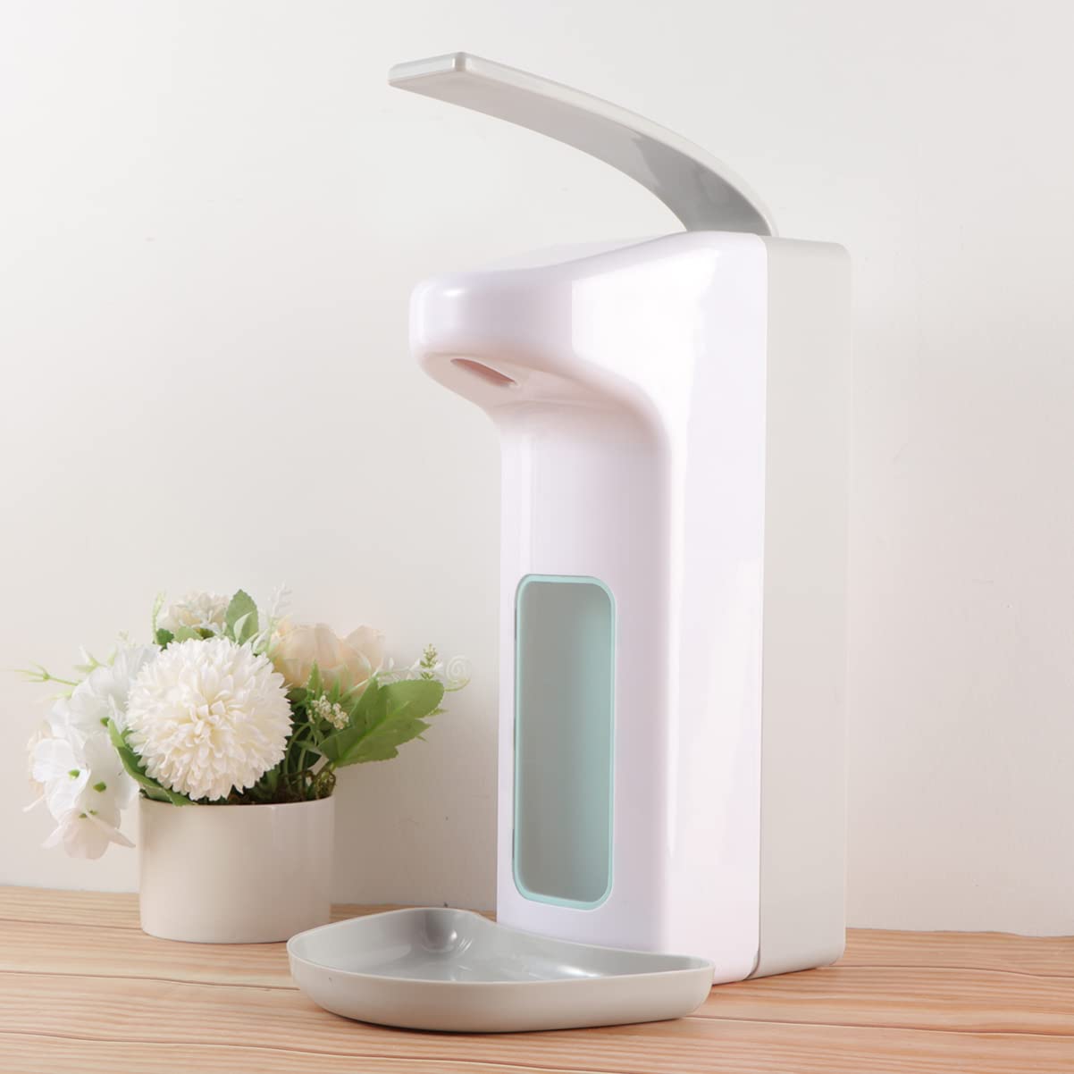 Alipis 1pezzi Dosatore di Sapone da Parete Capacità Liquida Dispenser Manuale Contenitore Sospeso in Acciaio Inox Abs per Uso Bagno Cucina Ufficio Hotel Scuola Ospedale Ristorante