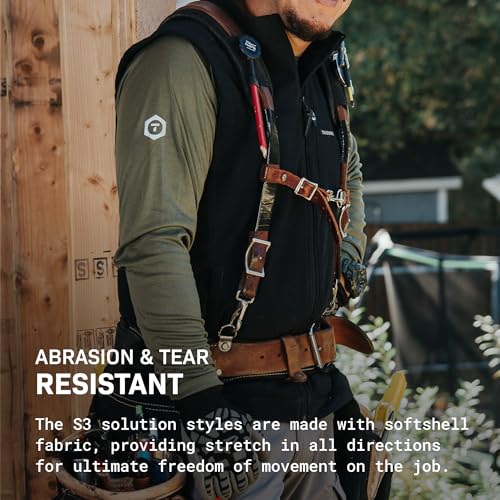 TRUEWERK S3 Solution Vest for Men, Men's Work Vest, Waterproof, Technical Workwear with Fleece and 4-Way Stretch4