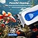 Rise Torrent Aquarium Magnetic Glass Cleaner, Fish Tank Algae Scraper Brush Cleaning Tool for 1/4