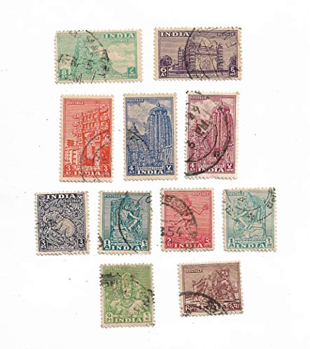IHC Rare Collection Of 1St Series 1949 Indian Archaelogical Stamps (11 Different Stamps),WHITE