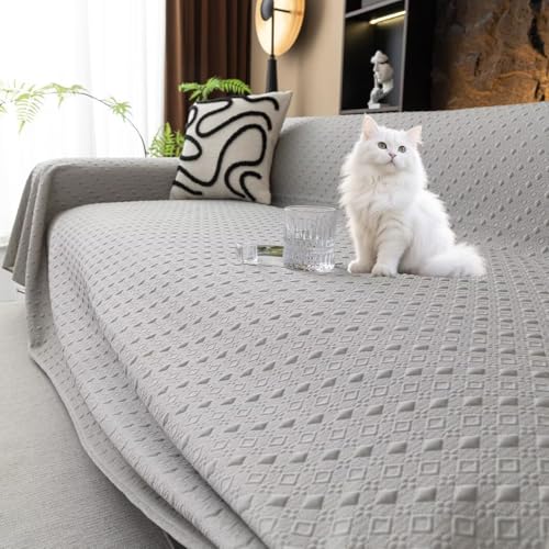 シイエムエム 夏用ソファーカバー 冷感 犬猫対策 ひんやり 涼しい マルチカバー 長方形 接触冷感 ソファカバー 2人掛け 3人掛け 肘付き 肘なし かけるだけ 無地 柔らかい おしゃれ 北欧 滑り止め ソファーベッドカバー ソファーシーツ ブランケット