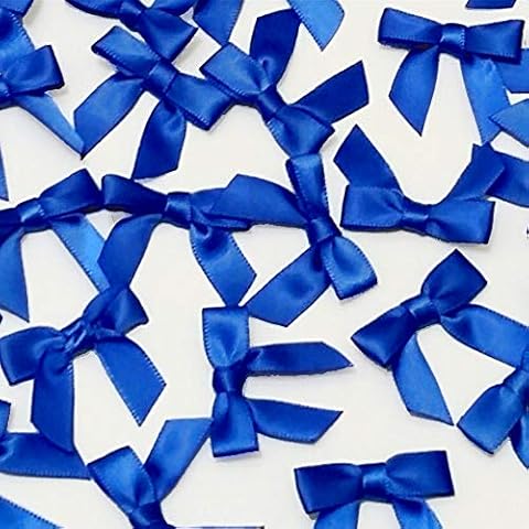 Mini Satin Bows - 1 3/8 Inch Width (50, Royal Blue) Cover