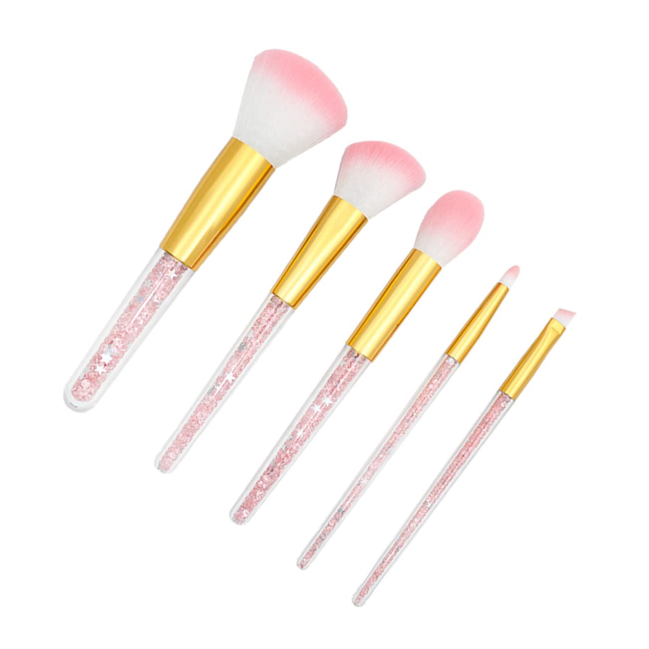 MAGICLULU Set Da 15 Pezzi pennello da trucco per donna kit pennelli make up professionali polvere pennelli per cipria pennello per fondotinta pennello per cosmetici pennello per cipria viso
