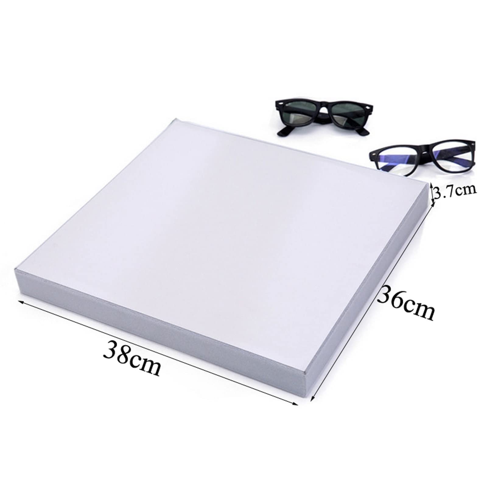 UNNS Soporte para Anteojos Gris 12 cuadrícula Gafas de Sol de Pantalla Caja de exhibición Gafas de exhibición Soporte Soporte Props Joyas Caja de Almacenamiento Caja de Moda Exhibición de Gafas