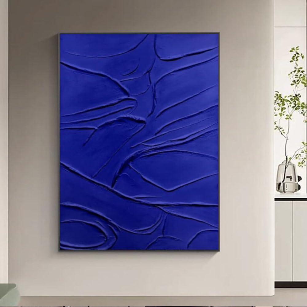 Peinture à l'huile peinte à la main, art mural moderne texturé unique