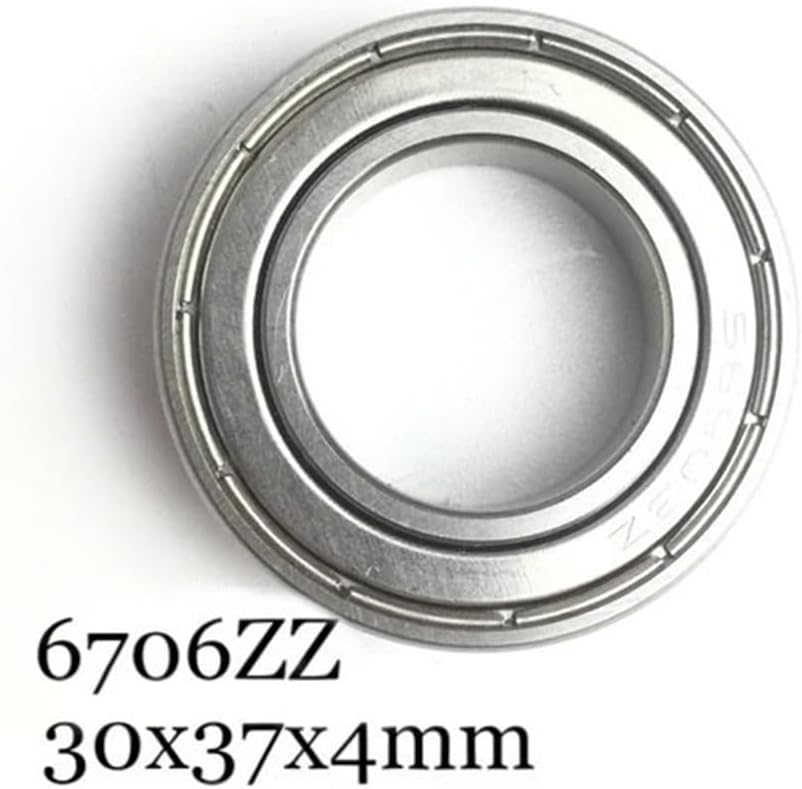 6706ZZ Bearing 30 * 37 * 4 mm (10 PCS) ABEC-1 Thin Section 61706ZZ Ball Bearings 6706