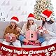 Honitra Weihnachtsstrümpfe Halter für Mantel Set 4, Weihnachtsstrümpfe Halter Aufhänger für Wandmantel, hölzerne Namensschilder mit gewichteten Kamin Strumpfhalter für Mantel, Mantel Strumpfhalter