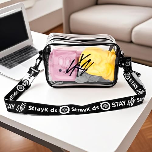 Lightstick Storage Bag Transparent Pvc Cross Body Bag Starykids Concert Crossbody Shoulder Bag for Stay Sk-z's Fans Gifts4