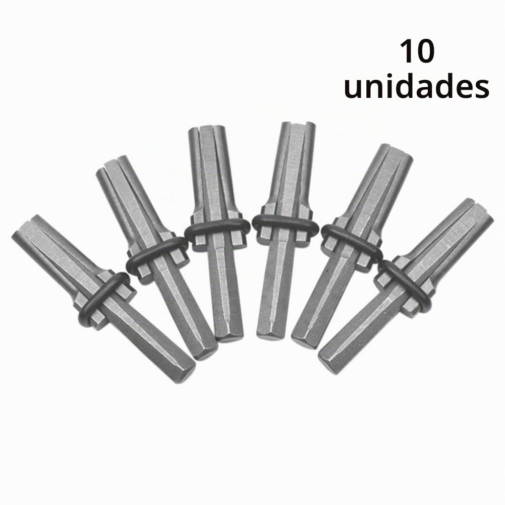 Divisor de piedra, 10 piezas, juego de 16 mm cuñas de clavija herramienta manual de mano para divisores de piedra, duradero y granito de mármol con plumas de granito, fácil de aplicar (gris oscuro)