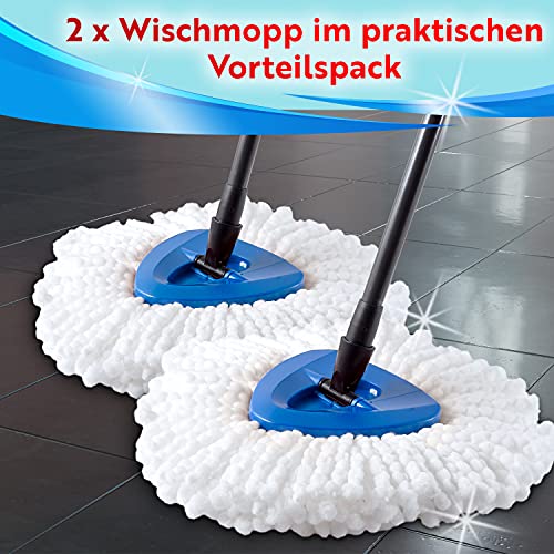 BEIGOLD® 2er Set Wischmob Ersatzkopf für Vileda EasyWring & Clean - Extra robust - Wischmopp Aufsatz mit extra dichter und weicher Struktur für besonders saubere Wisch Ergebnisse – Bild 8