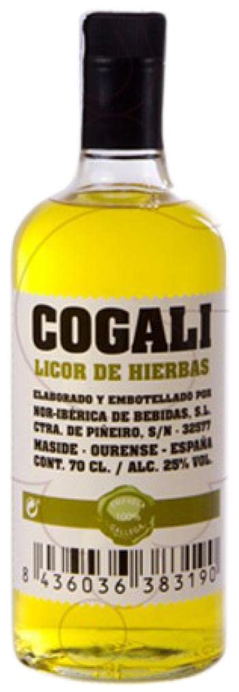 6 × Licor de hierbas Nor-Iberica de Bebidas Cogali Hierbas (Caja de 6 Botellas de 70 cl)