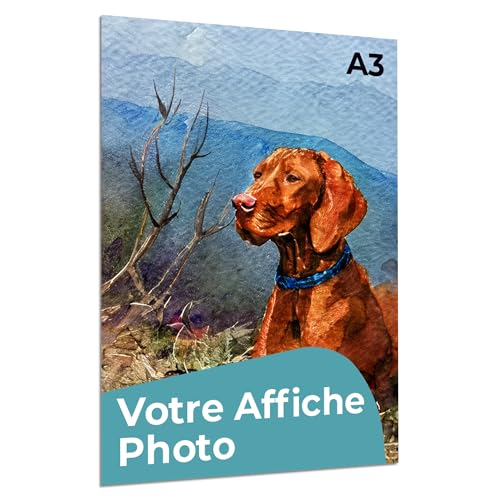 Cimpress Poster imprimable personnalisé, Art mural vertical avec photo et texte - Design personnalisé sur A4, A3, A2, A1, B2 - Pour la maison, le bureau ou les cadeaux (A3 (29.7 x 42cm))
