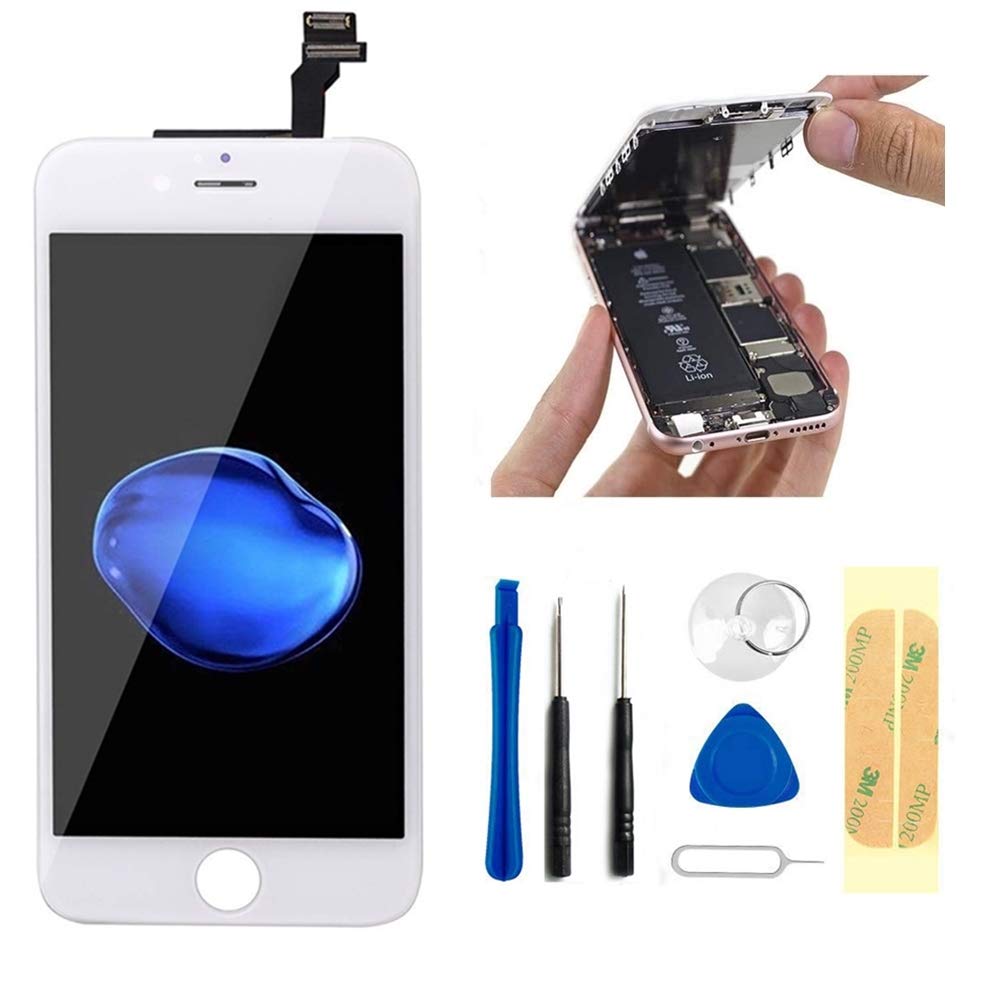 Master Screen for iPhone 11 (6.1 Inch) LCD Digitizer Display Screen Replacement Front Touchscreen Glass Frame Assembly with Waterprrof Adheisive and Repair Tools Kit