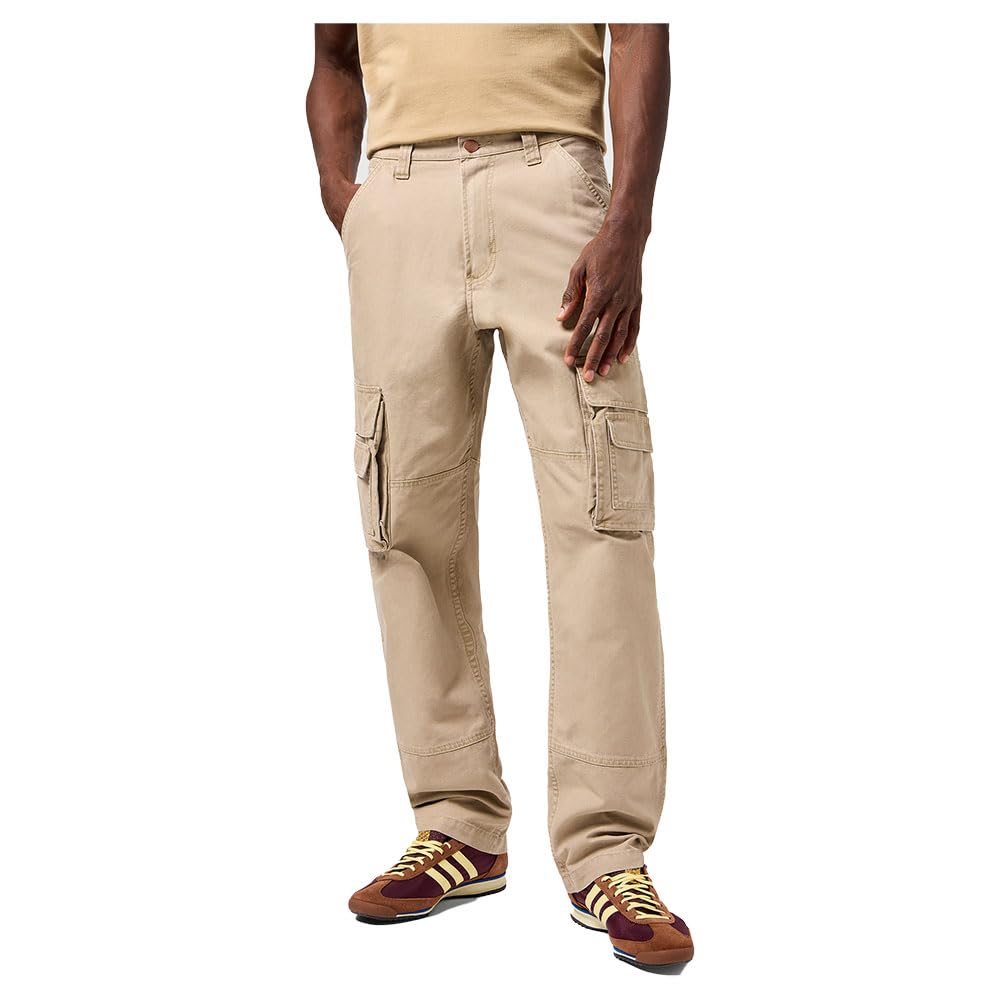 Wrangler Men's Cj Rel Cargo Pant, Kelp, 34 W/34 L