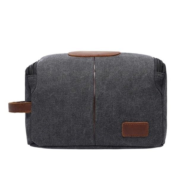 Neceser Maquillaje Bolsa de artículos tocador, Bolsa Maquillaje portátil Viaje, Gran Capacidad, Almacenamiento Multifuncional Simple, Bolso(Noir)