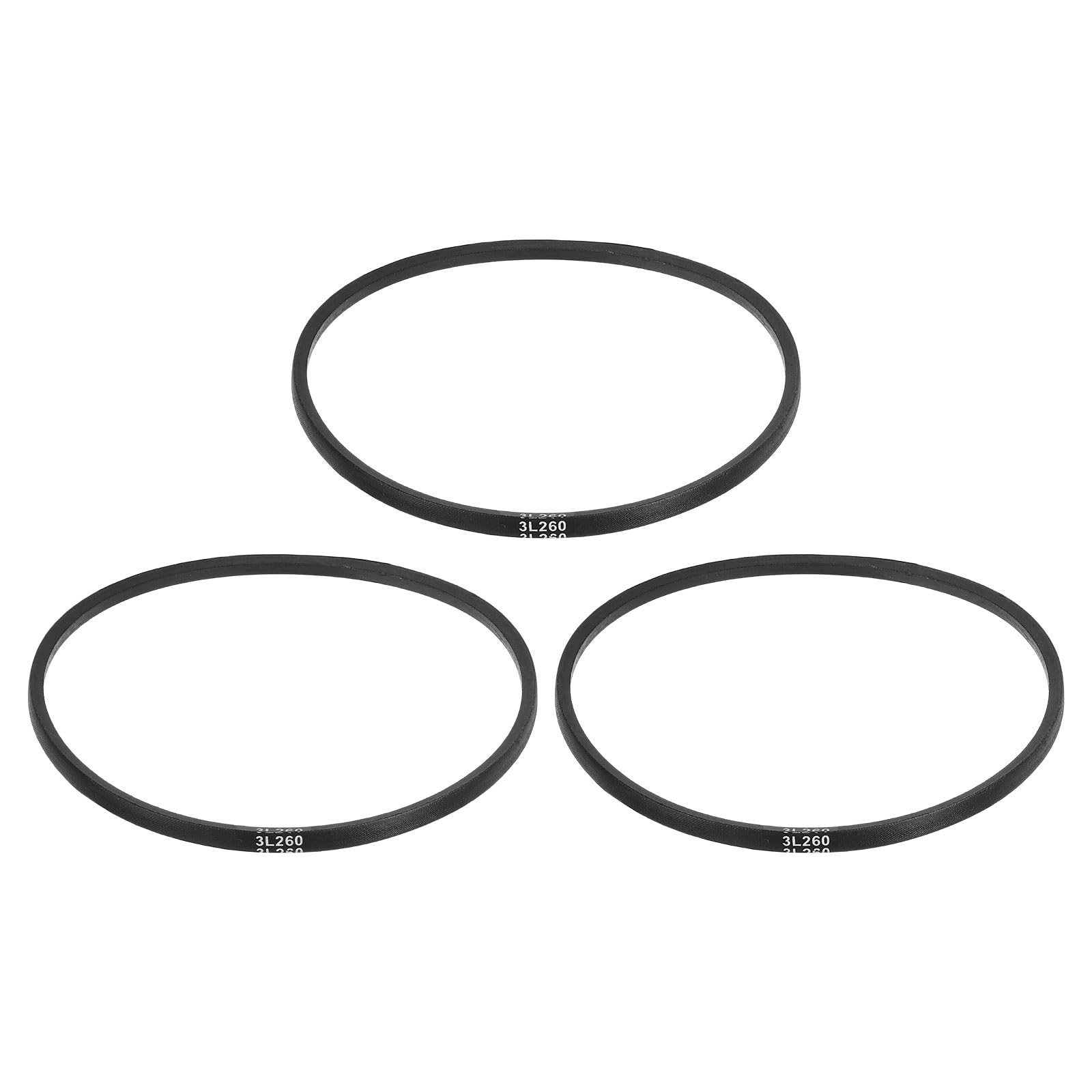 uxcell 3L240 Classic Wrapped Rubber V-Belt, 24"(610mm) Outside Circumference, 3L Profile V Belt 3/8" Width 7/32" Height — view 78