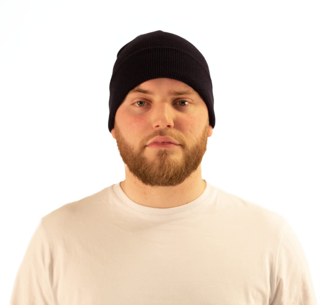 MILSPEC SURPLUS Adult Unisex Beanie Hat Soft Cuffed Slouch Warm Winter Mens Ladies Hats Bulk Wholesale Black Beanies
