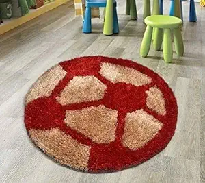 Jai Durga Home Furnishing Football Design 3D Mats - (24 x 24 Inches)