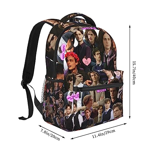 CRISTOFANO Classic Shoulder Bag, Matthew-Gray-Gubler Backpack Travel Knapsack Lightweight Daypack2