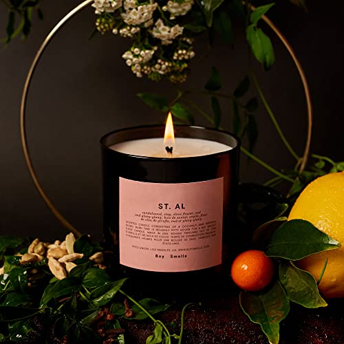 St. Al Boy Smells Candle | 50 Hour Long Burn | Coconut & Beeswax Blend | Luxury Scented Candles For Home (8.5 Oz) #TOP2