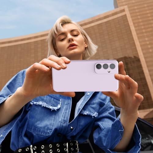 Image of Tobfit Silicone Phone Case for Samsung Galaxy A35, Durable Shockproof Phone Cover for Samsung Galaxy A35 (Purple)