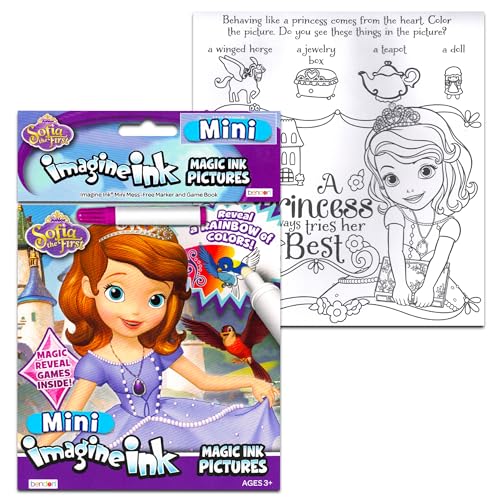 Disney Sofia the First Activity Set - Bundle with Sofia the First Coloring Activity Book and Imagine Ink Mess-Free Book