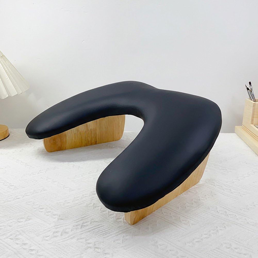 Cojín para las manos y reposabrazos para manicura, Nail Hand Pillow Non-Slip Arm Rest Manicure Cushion Multicolor 18.31x12.2x2.44in(Black)