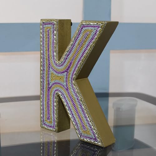 Handmade Eco-Friendly K Alphabet Letter Block for Study Room, Kids Room, Living Room, Hall, Cabin, Offices