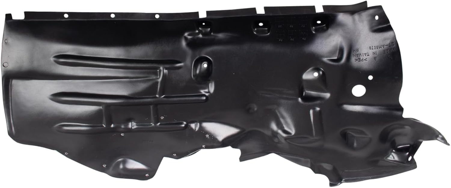 TRQ Front Right Inner Fender Liner Passenger Side CH1249228 Compatible with 2020-2024 Jeep Gladiator 2018-2024 Wrangler