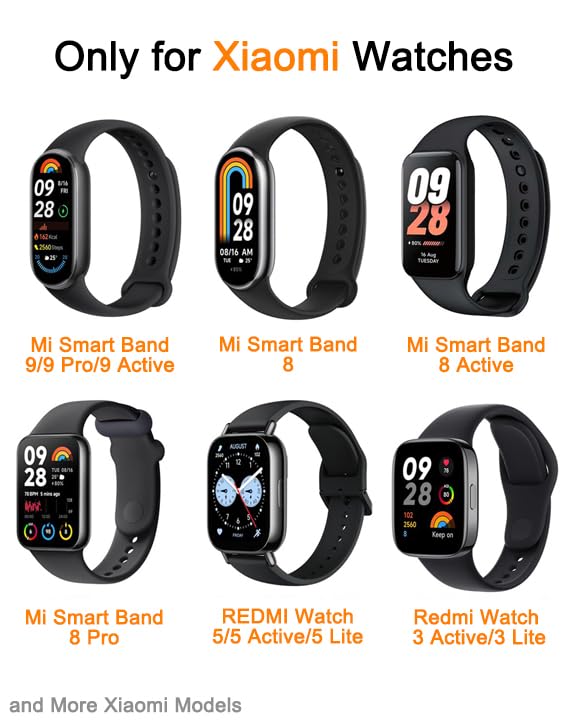 Magnetische USB oplaadkabel 1m voor Xiaomi Mi Smart Band 8/8 Pro/8 Active, Redmi Smart Band 2, Watch 4/3 Lite - Afbeelding 3