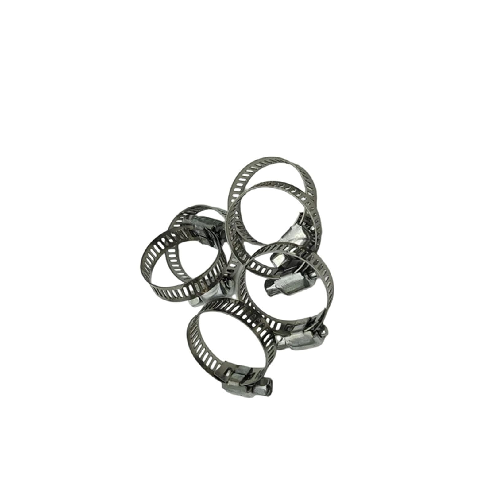 Hose Clamps Stainless Steel 60PCS Stainless Steel Hose Clamp Assortment, Adjustable Pipe Fastener Kit, Heavy Duty Tube Clip