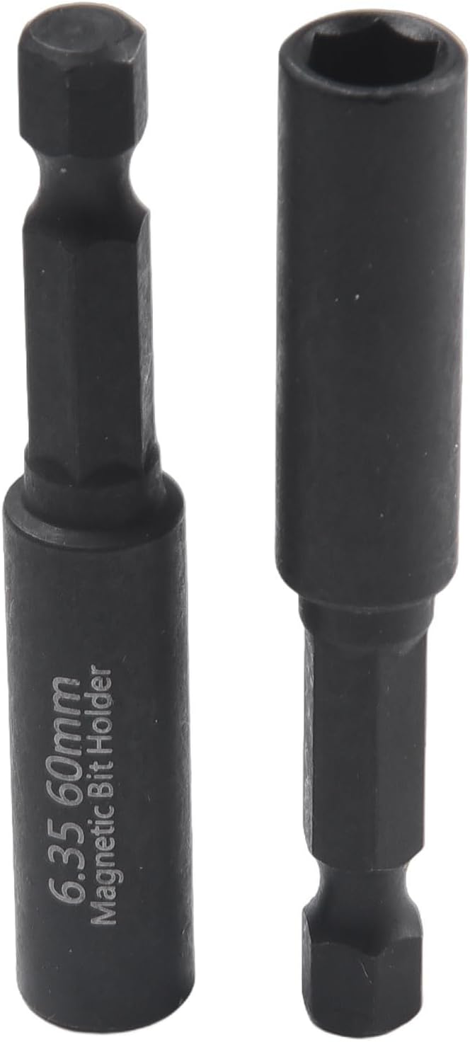 1/4-Inch Hex Shank Screwdriver Bit Holder Extension, 60mm Magnetic Transfer Drill, Ratchet & Tools – 2-Pack Tool Accessory Tight (5pcs)