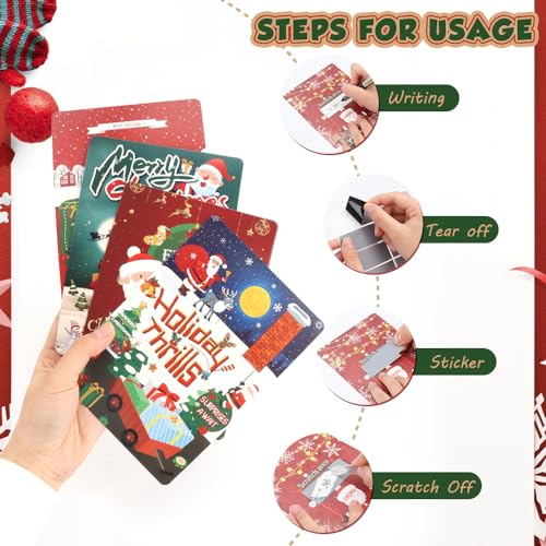 FIDWALL 16 Cartoline Gratta e Vinci Natalizie per