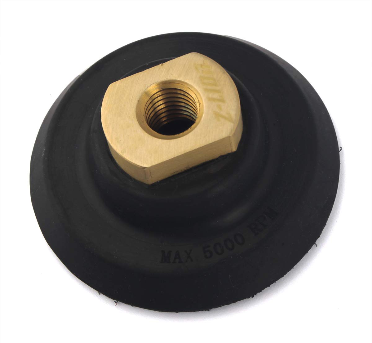 3" Diamond Polishing Pads Wet or Dry with 5/8-11 Rubber Backer Pad for Marble Granite Concrete Glass Sanding