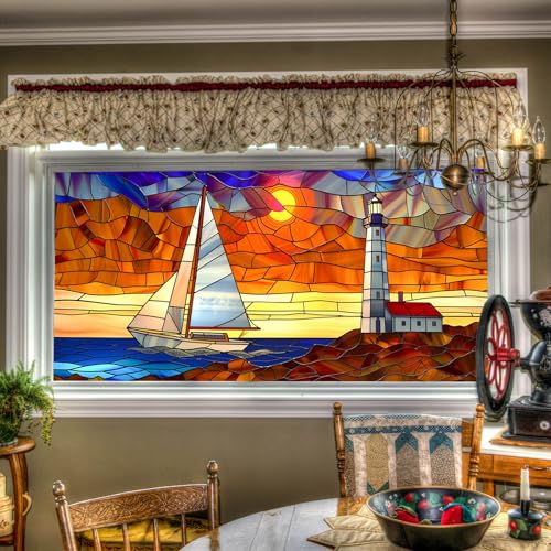 Película de ventana decorativa HOMETITUTE 39.3x17.7 pulg miniatura 1